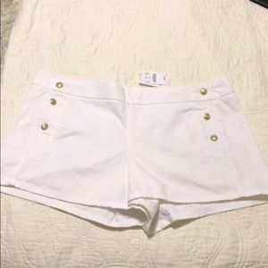 NWT J Crew White nautical shorts